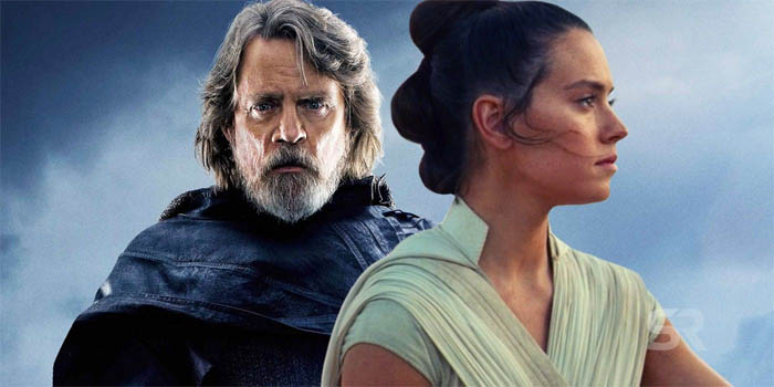 rey and luke skywalker